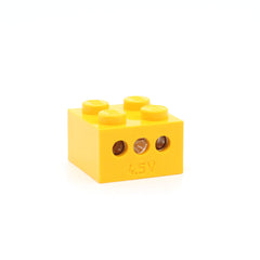 LEGO 08010dc01 - Licht Brick 4.5V 2 x 2 (3 Plug Holes, Trans-Clear Diffuser Lens, Yellow)