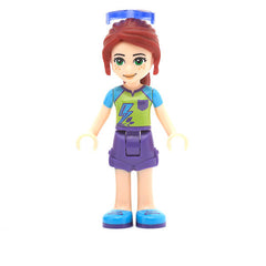 LEGO frnd280 - Friends Mia (Dark Purple Shorts, Lime Top, Red Hair, Sunglasses)