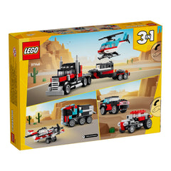 NEU - LEGO Creator 3in1 (31146) Tieflader mit Hubschrauber | Flatbed Truck with Helicopter