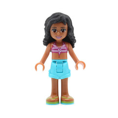 LEGO frnd039 - Friends Kate (Medium Azure Shorts, Striped Bikini Top)