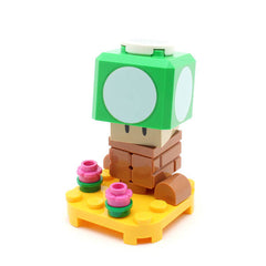 LEGO char03-1 - 1-Up Mushroom, Super Mario, Series 3 (Set mit Stand und Zubehör)