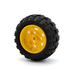 LEGO 41896c03 - Rad 43.2mm x 26mm Technic Racing Small, 3 Pin Holes mit schwarzem Reifen 68.7 x 34