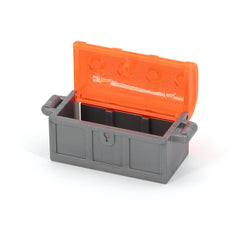 LEGO 4738ac02 - Schatztruhe zweifarbig (dickes Scharnier, Lücke)