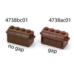 LEGO 4738bc01 - Schatztruhe (dünnes Scharnier 4738b / 4739b)
