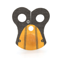 LEGO 48431pb02 - Pauldron Cloth (Black Neck and 4 Thin Black Stripes Pattern, Thick Border, Orange)