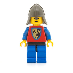 LEGO cas108 - Crusader Axe (Blue Legs with Black Hips, Dark Gray Neck-Protector)