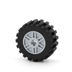 LEGO 55982c01 - Rad 18mm x 14mm mit Axle Hole mit schwarzem Reifen 30.4 x 14 mit versetztem Profil (55982 / 30391)