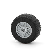LEGO 55982c03 - Rad 18mm x 14mm mit Axle Hole mit festem schwarzem Reifen 30.4 x 14 (55982 / 58090)