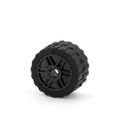 LEGO 55982c06 - Rad 18mm x 14mm mit Axle Hole mit schwarzem Reifen 24 x 14 mit flachem Profil(55982 / 89201)