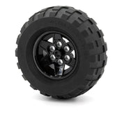 LEGO 56908c01 - Rad 43.2mm x 26mm Technic Racing Small, 6 Pin Holes mit schwarzem Reifen 81.6 x 38 (56908 / 45982)