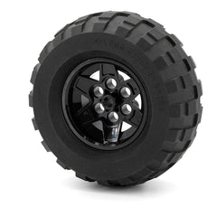 LEGO 56908c01 - Rad 43.2mm x 26mm Technic Racing Small, 6 Pin Holes mit schwarzem Reifen 81.6 x 38 (56908 / 45982)