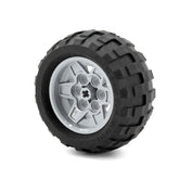 LEGO 56908c02 - Rad 43.2mm x 26mm Technic Racing Small, 6 Pin Holes, mit schwarzem Reifen 68.7 x 34 (56908 / 61480)