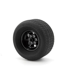 LEGO 56908c03 - Rad 43.2mm x 26mm Technic Racing Small, 6 Pin Holes, mit schwarzen Reifen 81.6 x 44 (56908 / 18450)