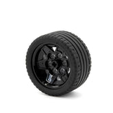 LEGO 56908c04 - Rad 43.2mm x 26mm Technic Racing Small, 6 Pin Holes, mit schwarzen Reifen 56 x 28 (56908 / 41897)