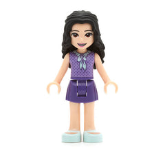 LEGO frnd248 - Friends Emma (Dark Purple Skirt, Medium Lavender Top, Light Aqua Shoes)