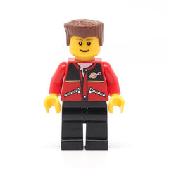 LEGO trn140 - (Red Jacket with Zipper Pockets and Classic Space Logo)
