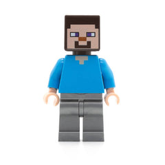 LEGO min048 - Steve (Flat Silver Legs)