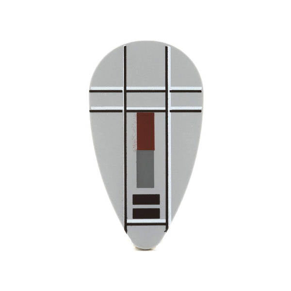 Farbenfrohe LEGO Schilder mit verschiedenen Symbolen und Designs, die kreativ und spielerisch gestaltet sind. Kaufe jetztLEGO 2586px15 - Shield Ovoid (Star Wars, Red, Gray, Black Lines Pattern, Light Bluish Gray)