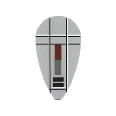 Farbenfrohe LEGO Schilder mit verschiedenen Symbolen und Designs, die kreativ und spielerisch gestaltet sind. Kaufe jetztLEGO 2586px15 - Shield Ovoid (Star Wars, Red, Gray, Black Lines Pattern, Light Bluish Gray)