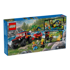 NEU - LEGO City (60412) Feuerwehrgeländewagen mit Rettungsboot