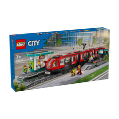 NEU - LEGO City (60423) Straßenbahn mit Haltestelle | Downtown Streetcar and Station