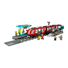 NEU - LEGO City (60423) Straßenbahn mit Haltestelle | Downtown Streetcar and Station