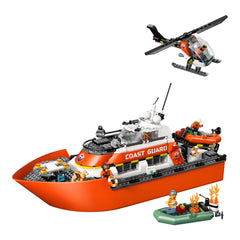 NEU - LEGO City (60504) Rettungsboot der Küstenwache mit Hubschrauber | Coast Guard Rescue Boat