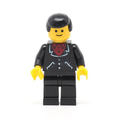 LEGO trn083 - (Suit with 3 Buttons Black, Black Legs, Black Male Hair)