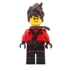 LEGO njo0360 - Kai (The LEGO Ninjago Movie, Hair, Pearl Dark Gray Scabbard)