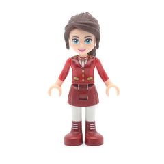LEGO frnd181 - Friends Naomi (Dark Red Skirt with Laced Boots, Red Jacket)