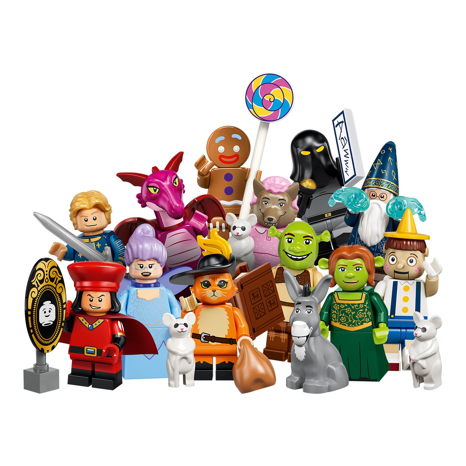 LEGO Collectable Minifigures 71053 Shrek - alle 12 Figuren der Serie