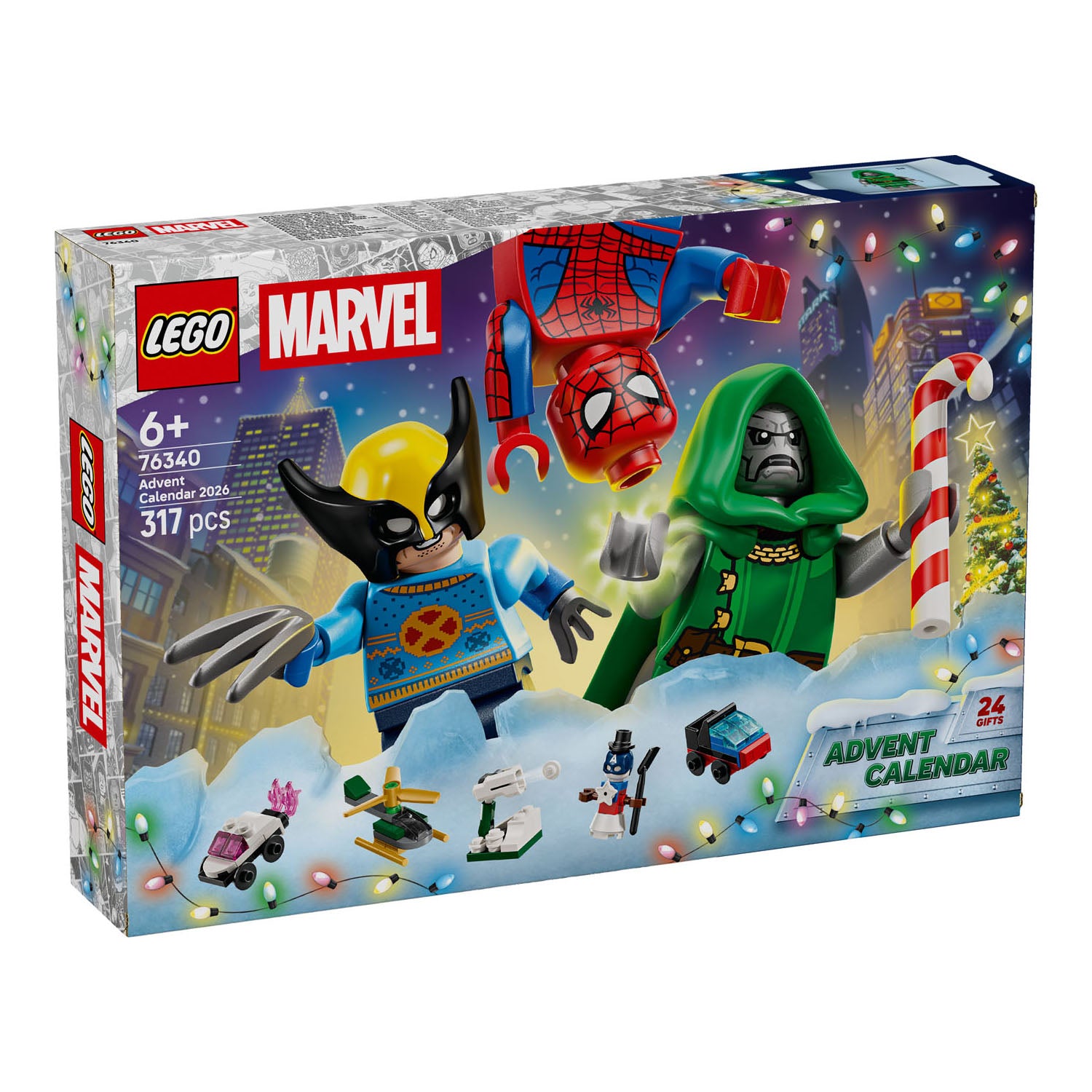 LEGO Marvel 76340 Adventskalender 2026 – Produktfoto 1