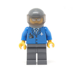 LEGO air041 - Airport (Blue 3 Button Jacket & Tie, Chopper Pilot)