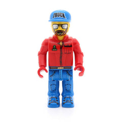 LEGO 4j001 - Truck Driver (Brown Beard and Mirror Sunglasses)