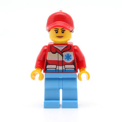 LEGO cty0896 -Medic (Female, Peach Lips, Closed Mouth)