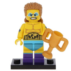 LEGO col15-14 - Wrestling Champion, Series 15 (Set mit Stand und Zubehör)