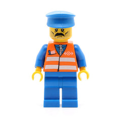 LEGO trn118 - (Orange Vest with Safety Stripes)