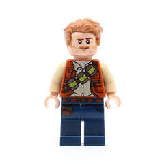 LEGO jw066 - Owen Grady (Lime Canisters)