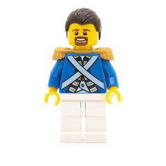 LEGO pi150 - Bluecoat Sergeant 1 (Brown Moustache and Goatee)