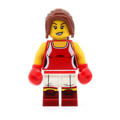 LEGO col251 - Kickboxer Girl, Series 16 (Minifigur ohne Stand und Zubehör)