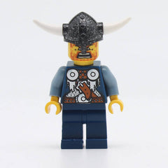 LEGO vik035 - Viking Blue Chess Pawn (Horns Glued to Helmet)