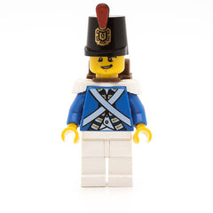 LEGO pi154 - Bluecoat Soldier 3 (Lopsided Grin)