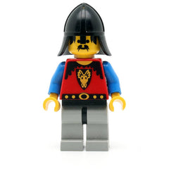 LEGO cas013 - Dragon Knights (Knight 1, Light Gray Legs with Black Hips, Black Neck-Protector)