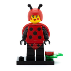 LEGO col21-4 - Ladybug Girl, Series 21 (Set mit Stand und Zubehör)
