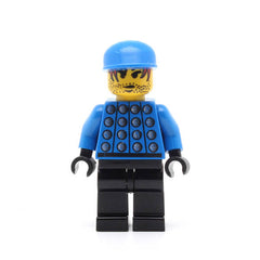 LEGO soc010 - Soccer Player (Red & Blue Team Goalie with #1 on Back)