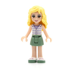 LEGO frnd086 - Friends Naya (Sand Green Skirt, White Plaid Button Shirt)