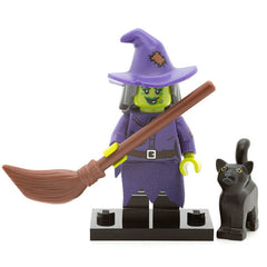 LEGO col14-4 - Wacky Witch, Series 14 (Set mit Stand und Zubehör)