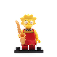 LEGO colsim-04 - Lisa Simpsons, The Simpsons, Series 1 (Set mit Stand und Zubehör)