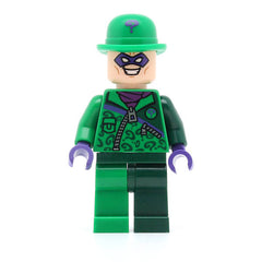 LEGO sh0088 - The Riddler (Green and Dark Green Zipper Outfit)