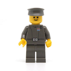 LEGO sw0046 Imperial Officer (Captain / Commandant / Commander) - Police Cap, Yellow Head with Standard Grin